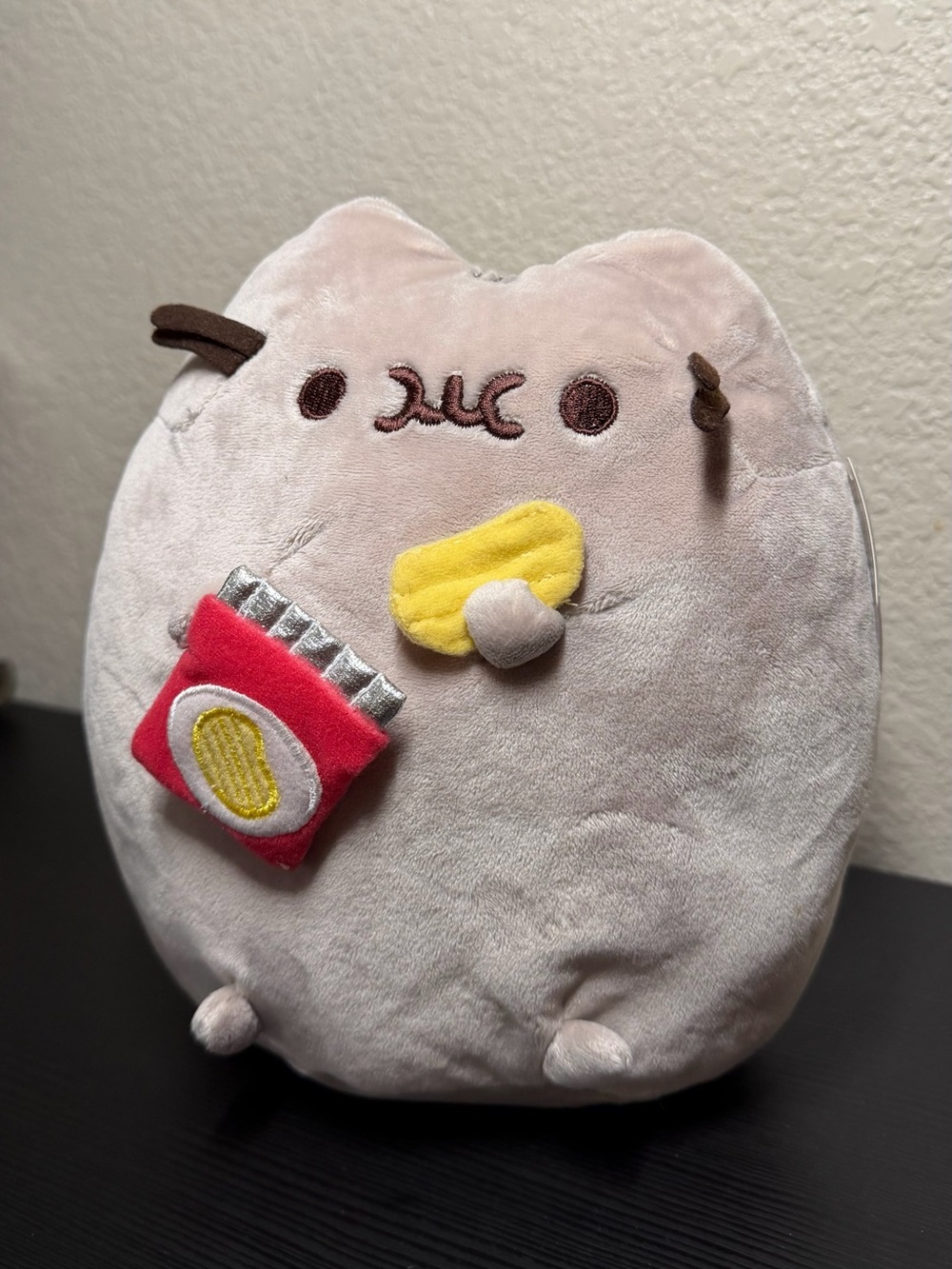 Plush Cat Snack Toy - Light Pink Soft Pet Plush